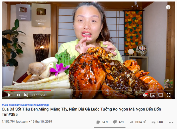 Đẳng cấp của Quỳnh Trần JP - Youtuber ẩm thực đang hot nhất MXH: 5 ngày ra 5 video mukbang, thu về gần 6 triệu views nhanh ngỡ ngàng - Ảnh 6.