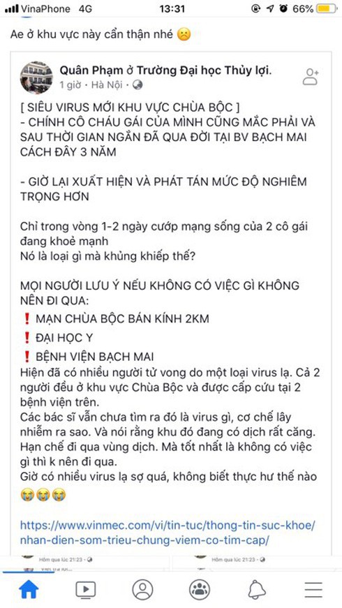 Bác sĩ nói gì về vi rút gây viêm cơ tim mà dân mạng đang sợ chóng mặt - Ảnh 1.