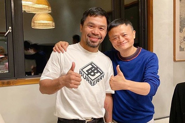 Hậu nghỉ hưu, tỷ phú ‘già gân’ Jack Ma tập tành đấm bốc, lập team thách thức tay đấm huyền thoại người Mỹ, Floyd Mayweather - Ảnh 1.