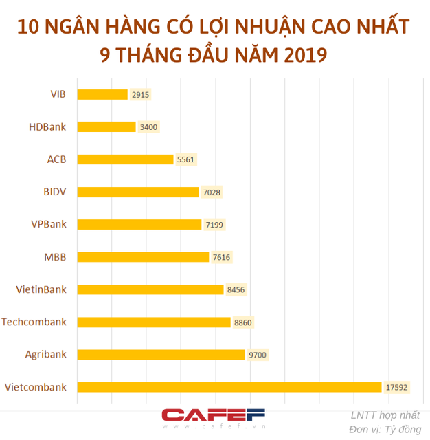  Lộ diện Top 10 lợi nhuận ngân hàng với nhiều bất ngờ - Ảnh 1.