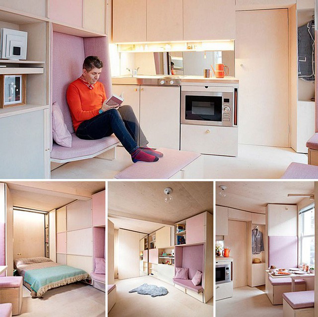  Những căn hộ siêu nhỏ, cực chất nhìn mê liền nhờ thiết kế thông minh  - Ảnh 4.