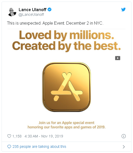 Apple lần đầu tiên tổ chức sự kiện cho ứng dụng và game, sẽ diễn ra vào ngày 2 tháng 12 - Ảnh 1.
