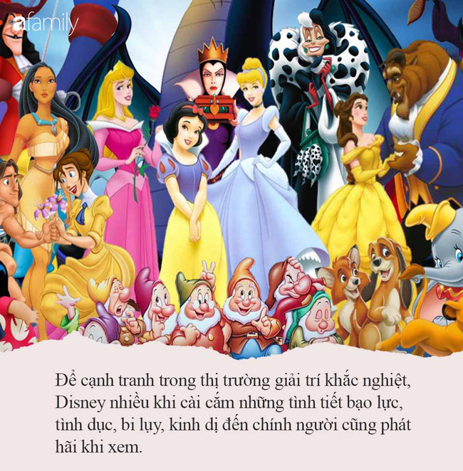 Hoạt hình Disney chứa nhiều cảnh bạo lực, tình dục và xúi bẩy cực ...