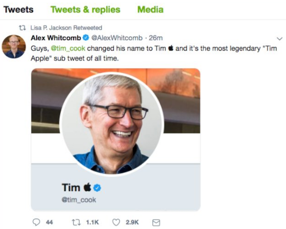 Mặn như Tim Cook: Sau khi tổng thống Donald Trump gọi nhầm là Tim Apple liền đổi tên tài khoản Twitter thành Tim và logo quả táo khuyết - Ảnh 5.