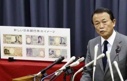Nhật Bản lưu hành tiền giấy mới - Ảnh 1.