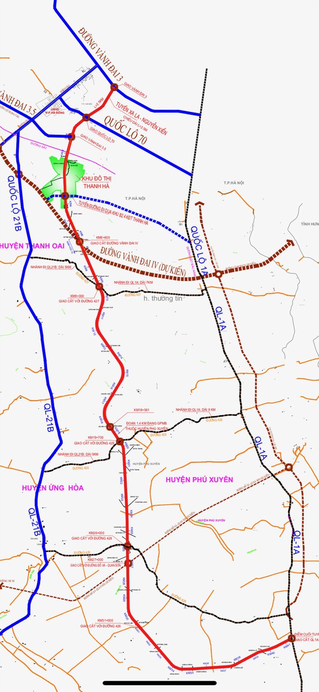  Toàn cảnh tuyến đường nối vào KĐT Mường Thanh Thanh Hà sắp hoàn thành  - Ảnh 1.