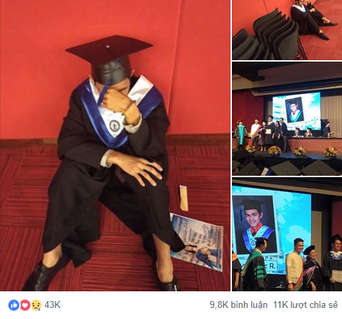  Cử nhân Philippines gục khóc trong ngày ra trường: 4 lần tốt nghiệp loại xuất sắc, bố mẹ không đến 1 lần nào - Ảnh 1.