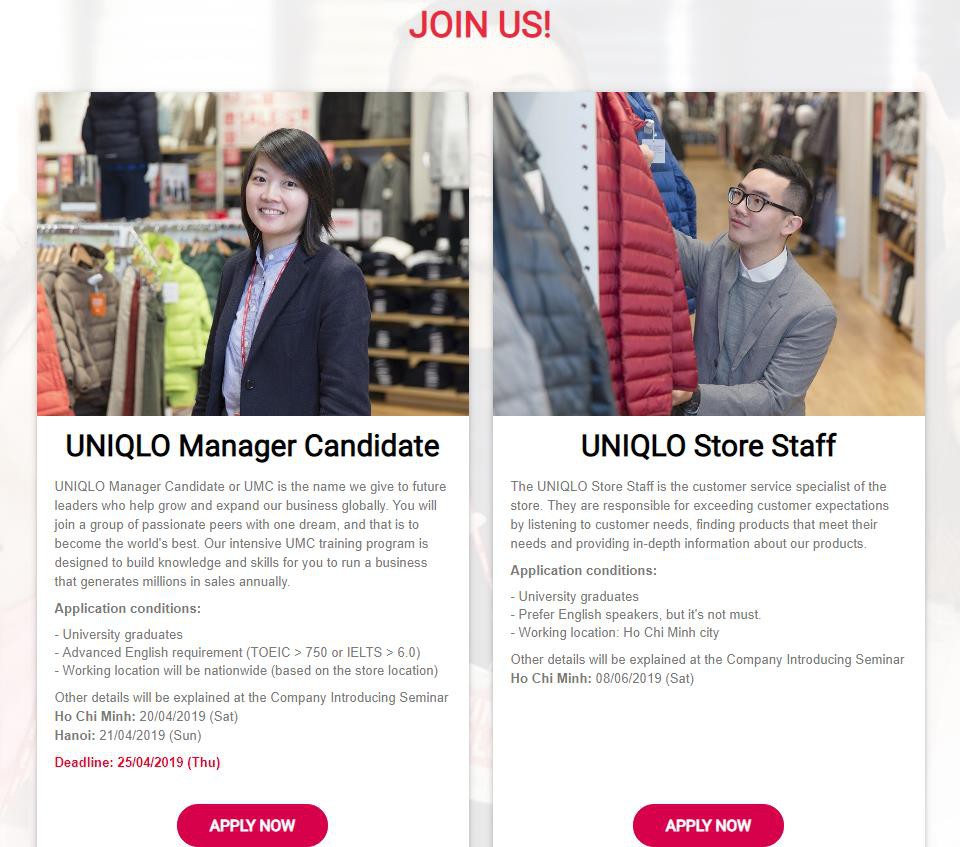 UNIQLO Indonesia New Graduates  KESEMPATAN BERKARIR DI FAST RETAILING