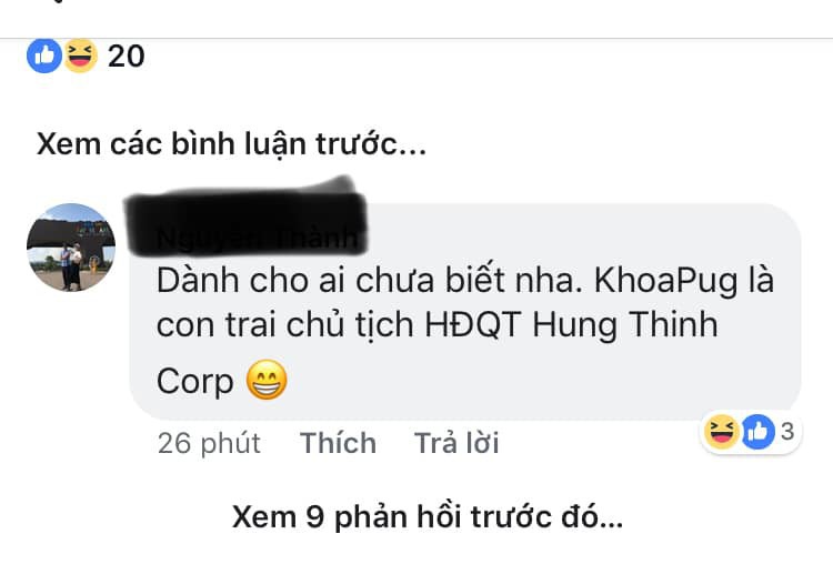Công ty địa ốc Hưng Thịnh lên tiếng về thông tin Youtuber Khoa Pug là con trai Chủ tịch Nguyễn Đình Trung - Ảnh 3. Công ty địa ốc Hưng Thịnh lên tiếng về thông tin Youtuber Khoa Pug là con trai Chủ tịch Nguyễn Đình Trung - Ảnh 3.