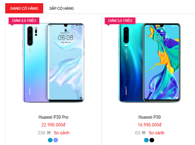 Cơn bão giảm giá quét qua, điện thoại Huawei tiếp tục lao dốc không phanh - Ảnh 1. Cơn bão giảm giá quét qua, điện thoại Huawei tiếp tục lao dốc không phanh - Ảnh 1.