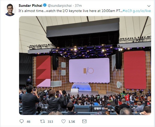 Google I/O 2019: Giám đốc điều hành Google Sundar Pichai sẽ tiết lộ gì - Ảnh 2. Google I/O 2019: Giám đốc điều hành Google Sundar Pichai sẽ tiết lộ gì - Ảnh 2.