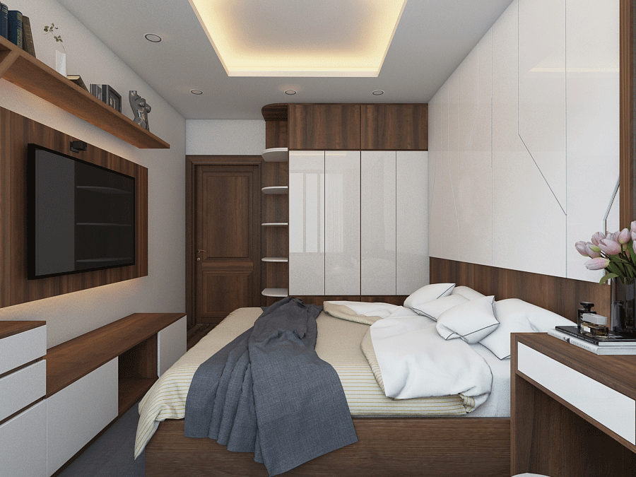 Tư vấn thiết kế phòng ngủ dành cho người chuẩn bị kết hôn rộng 18m² với chi phí khá hợp lý - Ảnh 7.