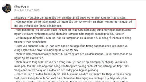 Tự nhận là YouTuber Việt đầu tiên chi “tiền tấn” review Kim Tự Tháp, Khoa Pug vạch trần nhiều sự thật không ngờ về tọa độ nổi tiếng này - Ảnh 4.