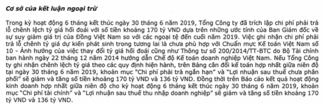  Vietnam Airlines nói gì về việc kiểm toán ngoại trừ việc trích lập trước lỗ chênh lệch tỷ giá làm hụt 136 tỷ đồng lãi ròng?  - Ảnh 1.