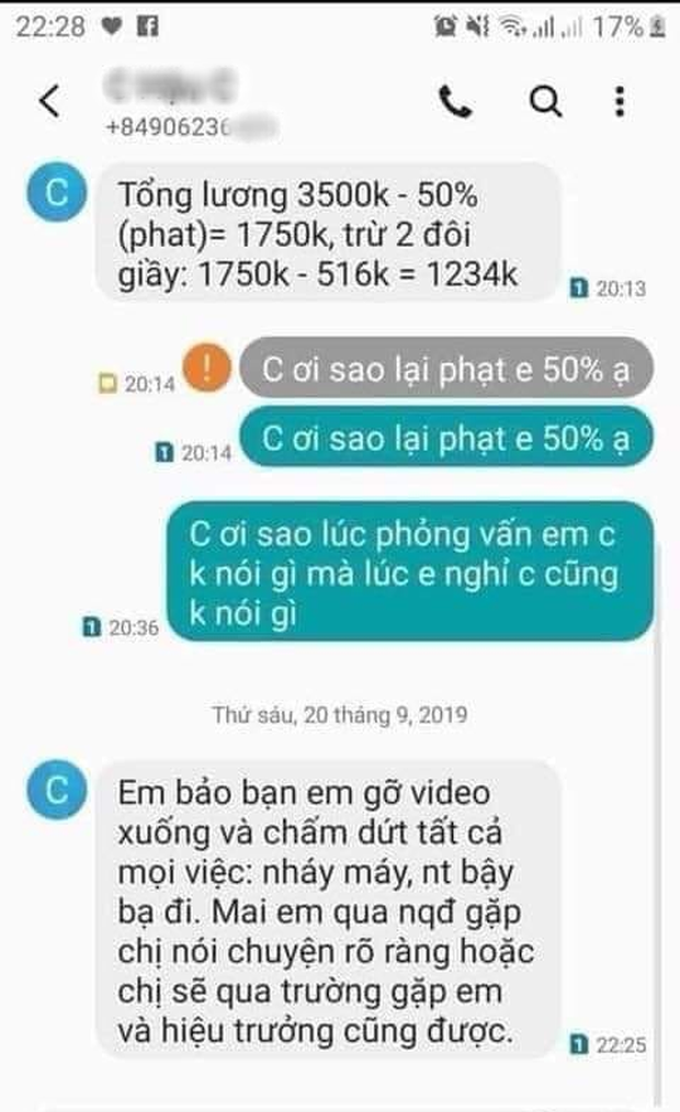 Đến lấy tiền lương làm thêm, nữ sinh bị chủ shop giày đánh tát và mắng chửi: Tao gọi một phát giang hồ đập chết, mày không sống được ở đất Hà Nội đâu - Ảnh 3.