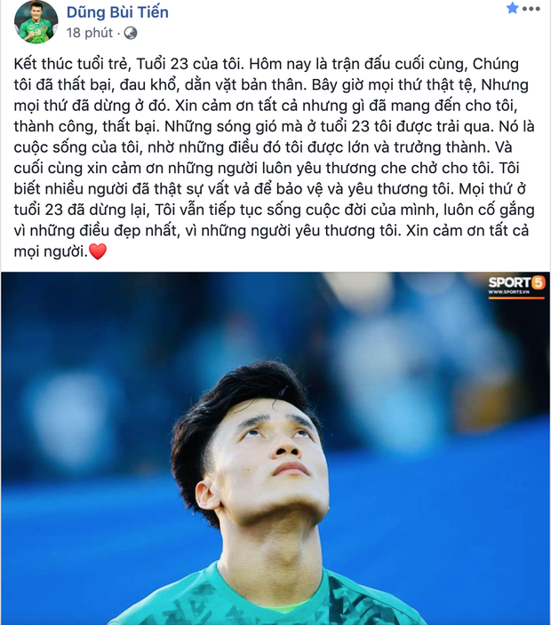 Tâm thư của Bùi Tiến Dũng sau thất bại trước CHDCND Triều Tiên: Tôi đã thất bại, đau khổ, dằn vặt bản thân. Mọi thứ bây giờ thật tệ... - Ảnh 1.