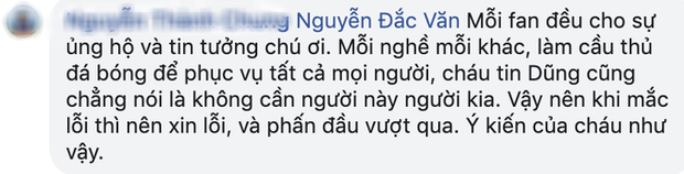 Người chú của Bùi Tiến Dũng phát biểu phản bác cư dân mạng: Rất mừng vì không thấy status của Dũng có lời xin lỗi, người hâm mộ đã cho Dũng được gì? - Ảnh 9.