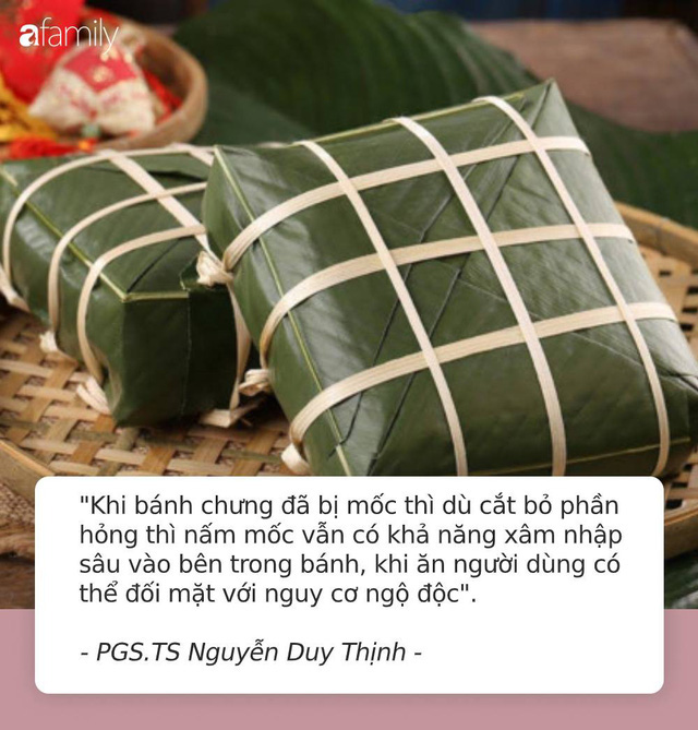  Trong bánh chưng mốc có chứa 2 chất kịch độc gây hại gan, thận, dù loại bỏ phần mốc để ăn vẫn khiến bạn đối mặt với nguy cơ ngộ độc, ung thư  - Ảnh 1.