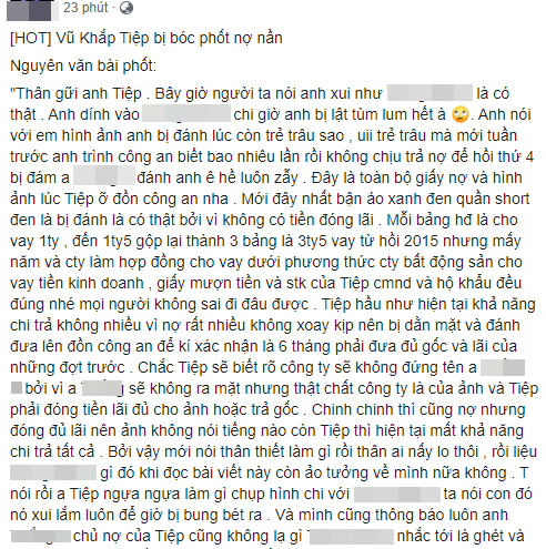 Vũ Khắc Tiệp vừa chối chuyện bị giang hồ đánh bầm dập thì tiếp tục loạt bằng chứng đanh thép lại được tung ra - Ảnh 3.