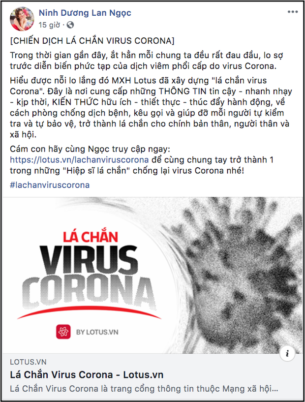 Sao Vbiz cùng đông đảo KOLs đồng loạt hưởng ứng chiến dịch “Lá chắn virus corona”: Bảo vệ mình và xã hội đang là việc làm cấp thiết - Ảnh 4.