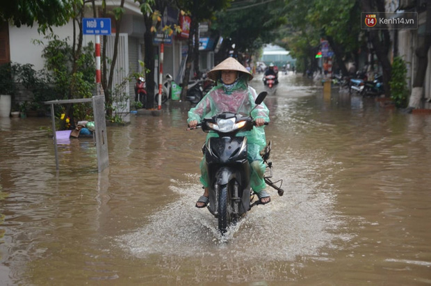 Hà Nội: Nhiều tuyến đường ngập nghiêm trọng, cây xanh đổ la liệt sau cơn mưa như trút nước - Ảnh 5.