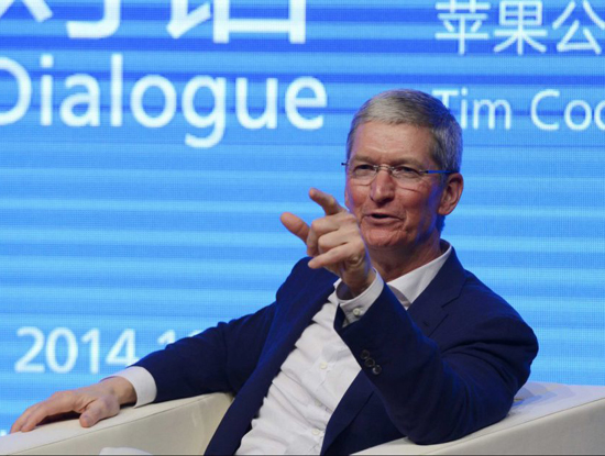 Tổng Giám đốc Apple trong một hội thảo tại Trung Quốc.