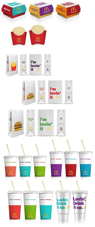 Gói nhận diện mới của các sản phẩm McDonald