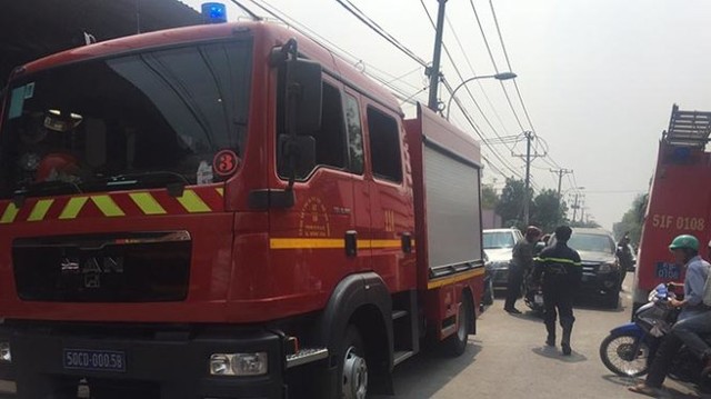 Dân quân và lực lượng chức năng đang có mặt tại khu vực nông trường Phạm Văn Hai