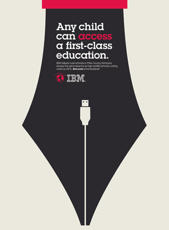 Mọi đứa trẻ đều có quyền ngồi ở lớp học tốt nhất - phương châm của IBM về giáo dục.