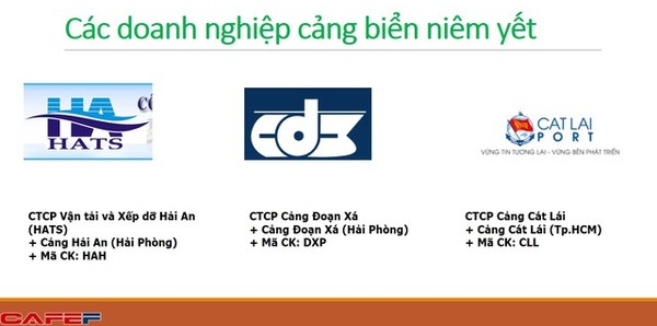 Các doanh nghiệp cảng biển đang niêm yết