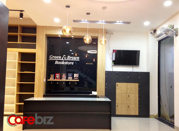 
Thiết kế của Green & Brown Bookstore.
