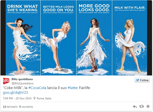 Chiến dịch quảng cáo sữa sexy của Coca-Cola bị ném đá dữ dội (1)