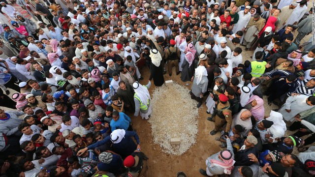 Quốc vương Abdullah an nghỉ trong một ngôi mộ vô danh trong nghĩa trang công cộng El Ud. (Ảnh: CNN)