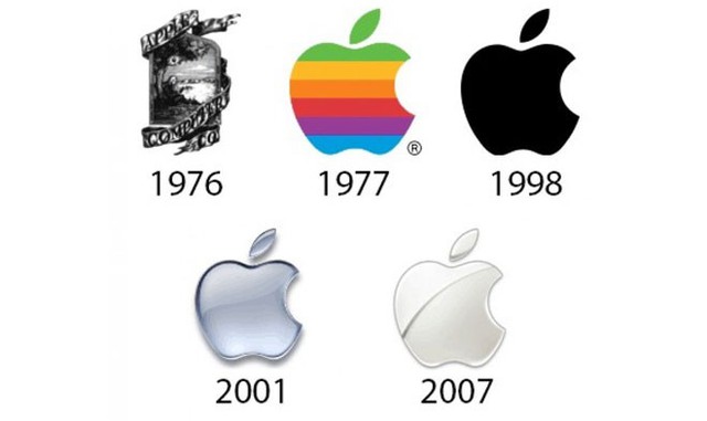 Logo quả táo “lòe loẹt” của Apple gây ấn tượng khá mạnh vào năm 1977, nhưng công ty này đã chuyển sang một logo đơn giản, màu trắng, dạng 3D vào năm 2007.</p></div><div></div></div><p> </p><p>