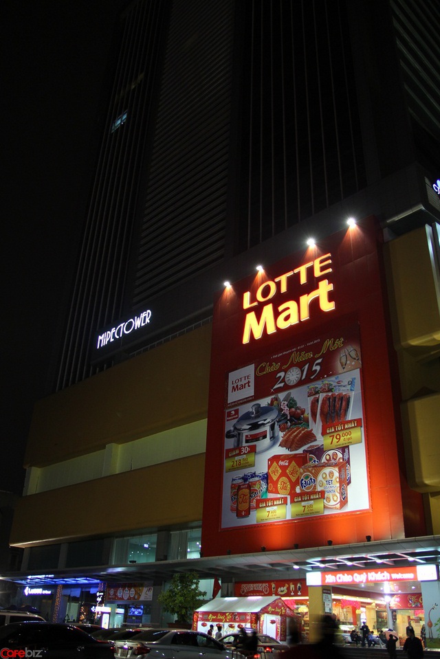 Lotte Mart chiếm phần lớn mặt bằng của Mipec Tower