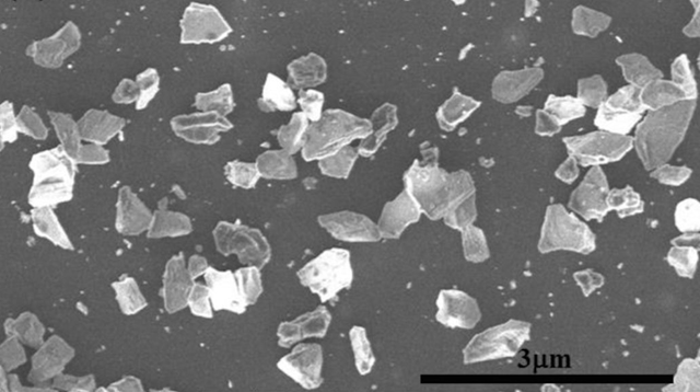Hình ảnh độ phân giải cao của một hỗn hợp của nanodiamond và microdiamonds. Vi tinh thể kim cương Q-carbon.