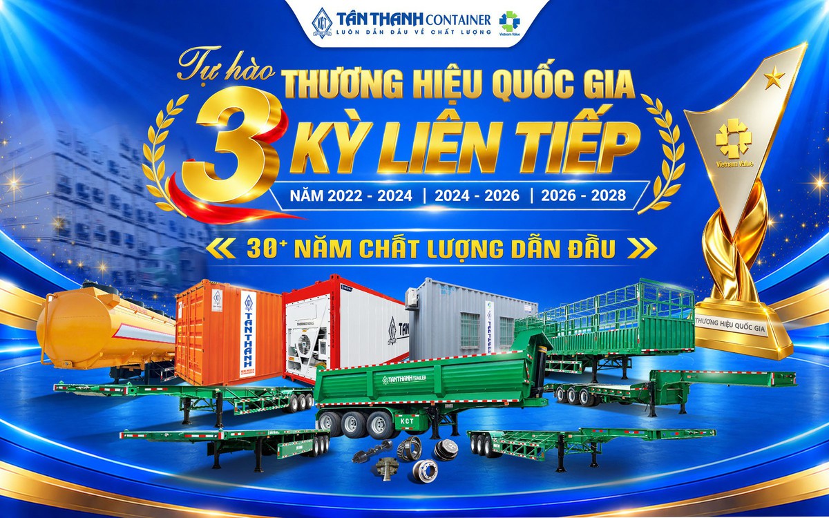 Tân Thanh Container 3 lần liên tiếp đạt Thương hiệu Quốc gia