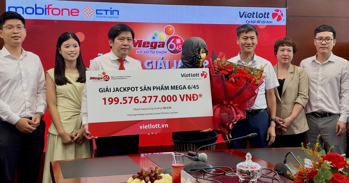 Từ 20.000 đồng, nữ khách hàng lập kỷ lục trúng thưởng Vietlott gần 200 tỷ đồng