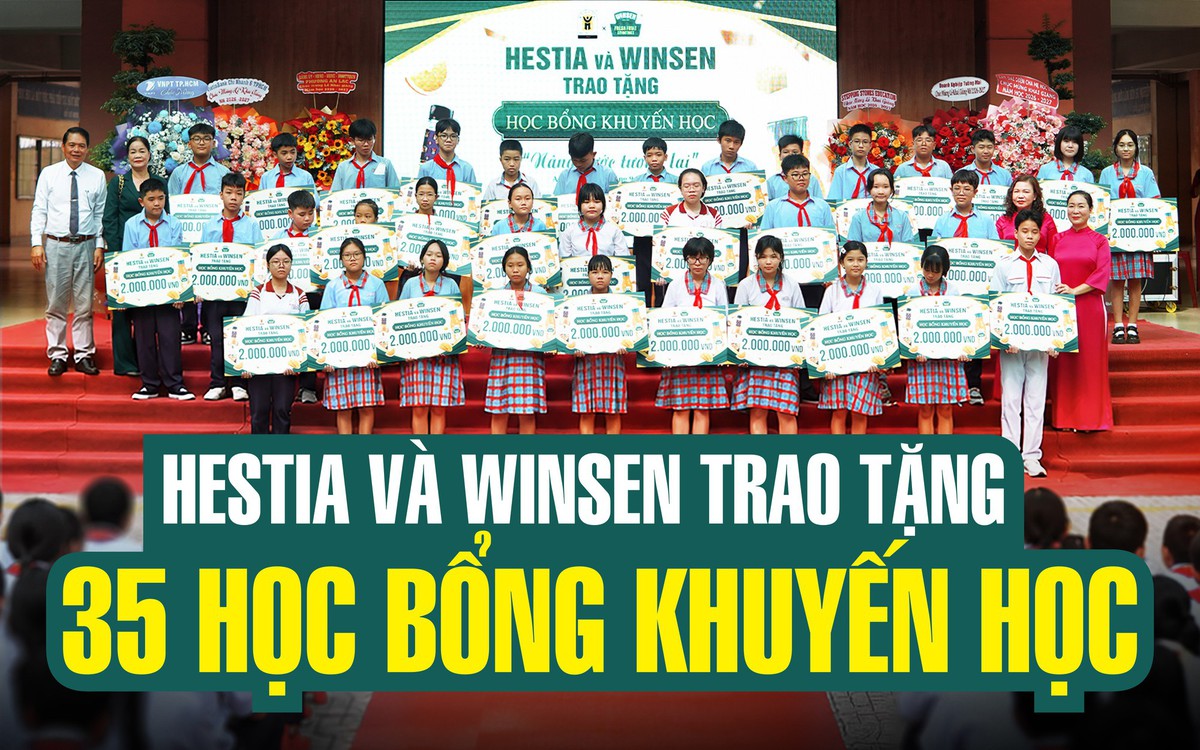 Syrup Hestia và sinh tố Winsen trao 35 học bổng trị giá 70 triệu đồng