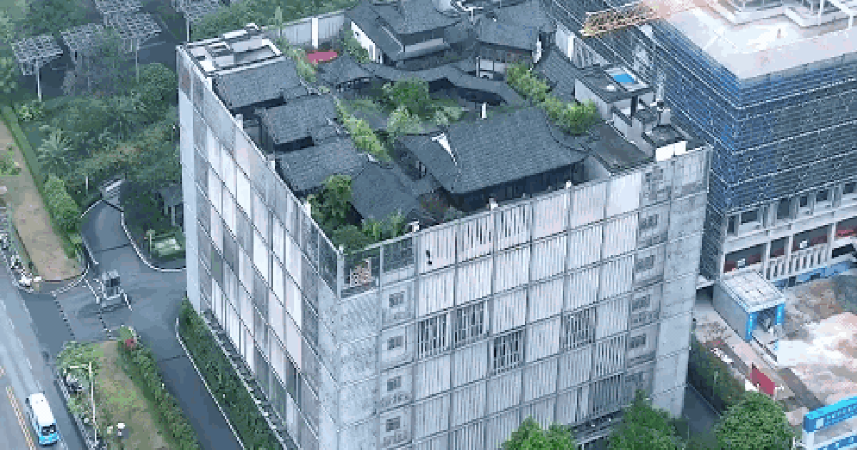 Phục "pháp sư Trung Hoa": Đưa cả tứ hợp viện lên nóc chung cư, tầm nhìn 360 độ ngắm trọn thành phố