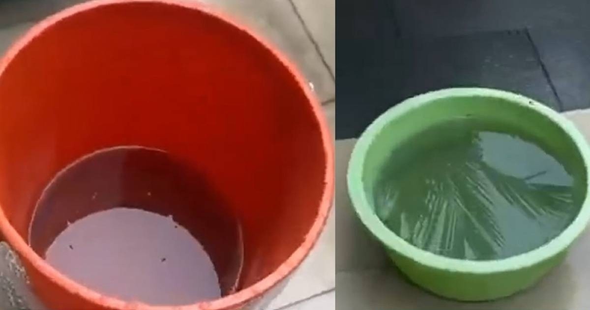 Nước mưa ở Singapore chuyển màu xám đen giữa lúc khói mù bao phủ