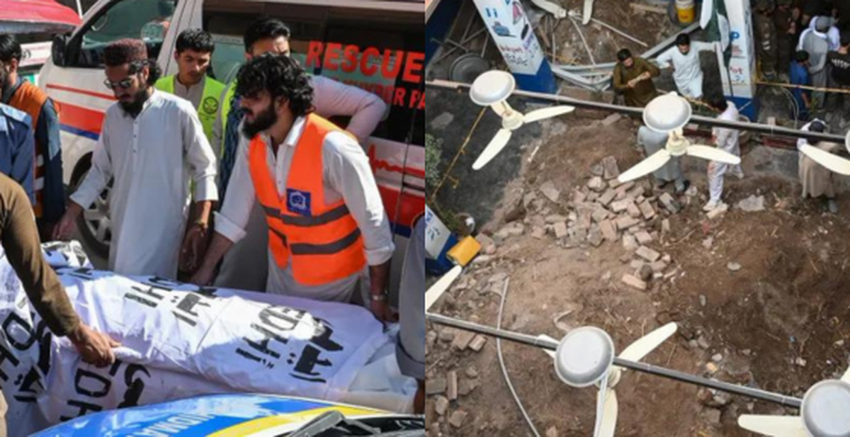 Sập mái trường học ở Pakistan, 35 người thiệt mạng