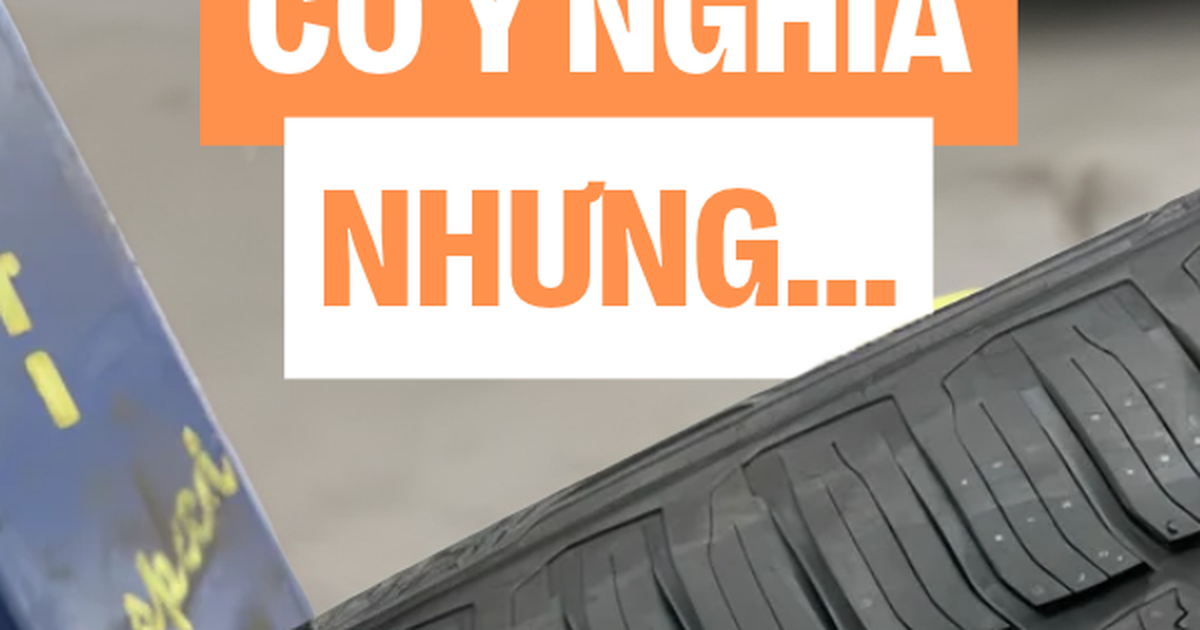 Bí mật dải màu xanh, đỏ, vàng trên lốp xe mới, không đơn giản chỉ có cho đẹp