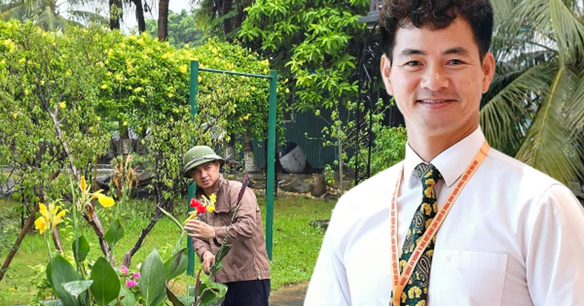 Căn nhà ngoại ô xanh mướt, ngập tràn hoa và cây ăn quả,.. của Cục trưởng Xuân Bắc