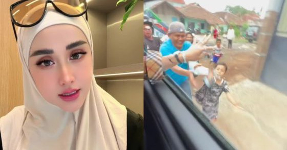 Nữ influencer xinh đẹp người Indonesia gây tranh cãi vì hành động ném tiền từ ôtô như "bố thí"
