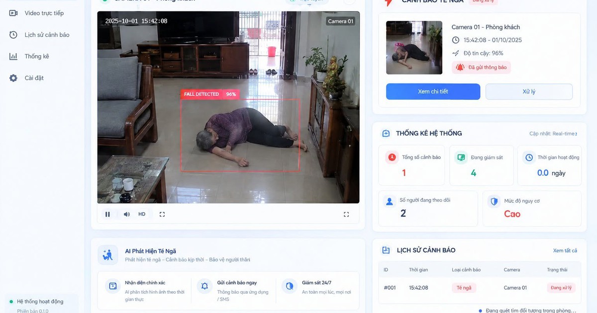 Trăn trở từ cú ngã của ông bà bên lối cầu thang: Chàng sinh viên 19 tuổi tự tay viết AI cảnh báo té ngã và đột quỵ miễn phí cho mọi gia đình