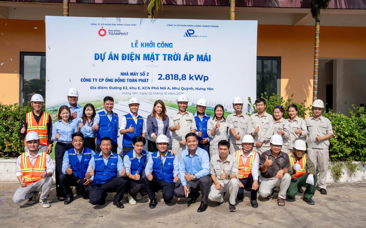 Ống đồng Toàn Phát triển khai dự án điện mặt trời tại Nhà máy số 2