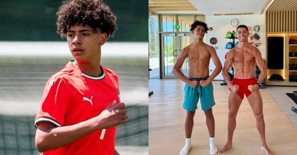 Con trai 1m90 của Ronaldo bị loại khỏi tuyển U16 Bồ Đào Nha