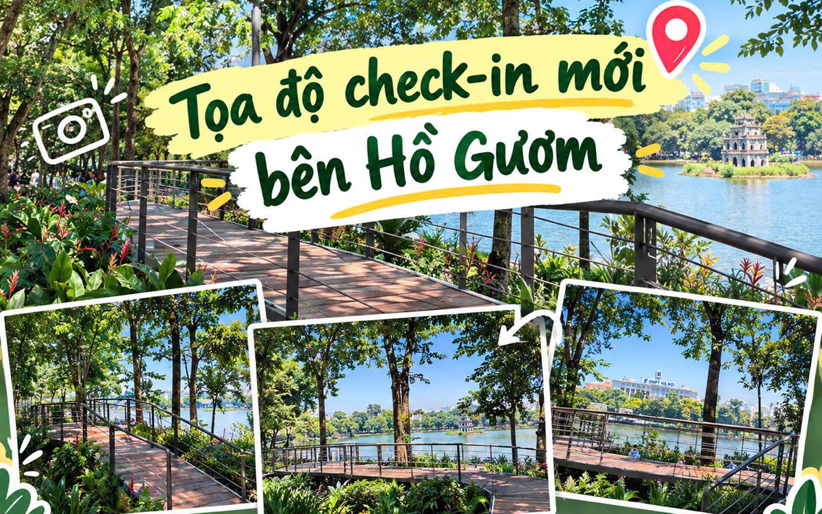 Tọa độ check-in mới mùa thu Hà Nội: Cầu cạn uốn lượn dài 800m bên Hồ Gươm cùng nhiều khung gương tạo hiệu ứng lạ mắt