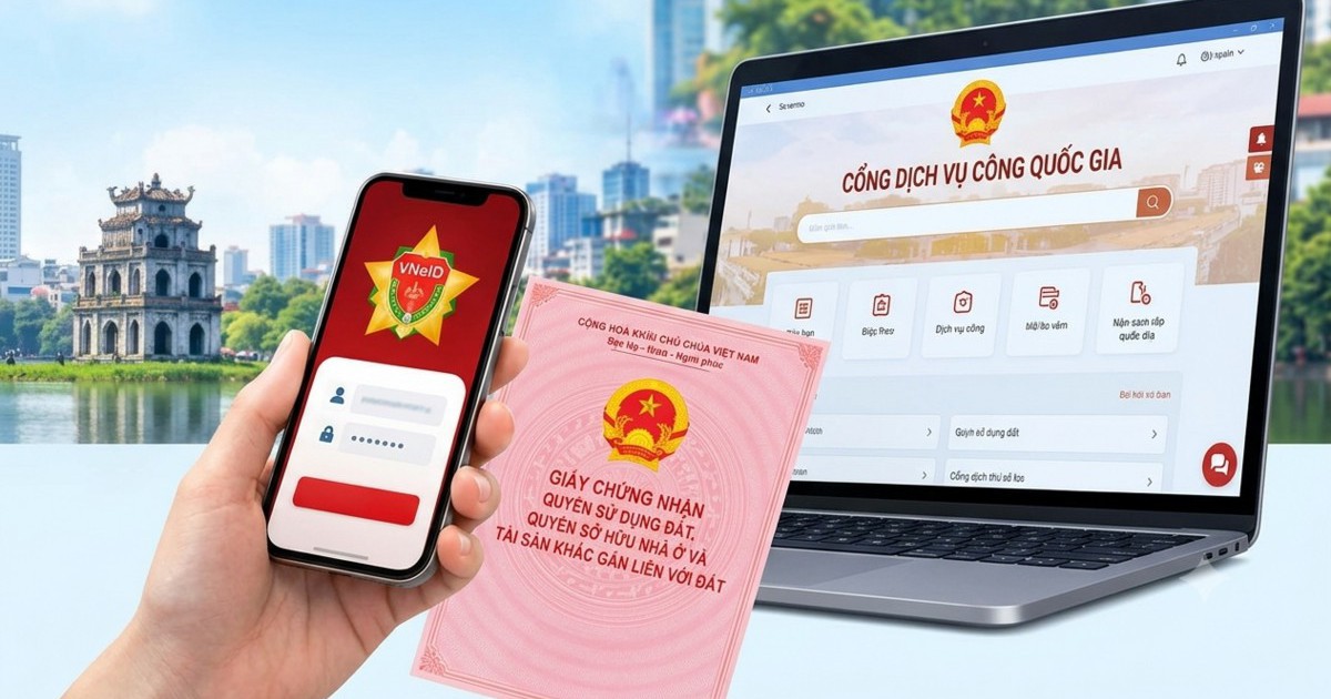 6 bước nộp hồ sơ đính chính sổ đỏ online ở Hà Nội